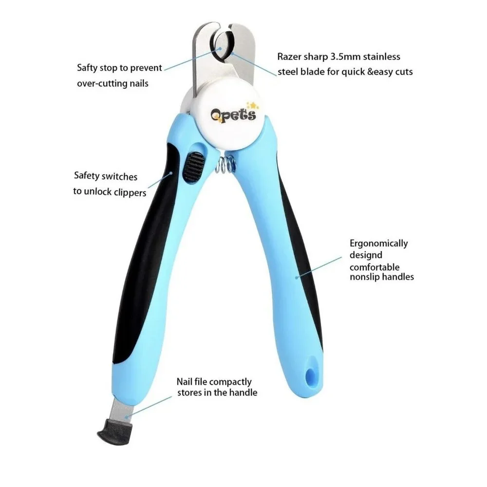 QPETS Dog Nail Clippers and Trimmers with Safety Guard, New